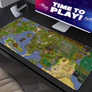 Runescape XXL Mouse Pad - Large World Map Gaming Desk Mat, Anime Mouse Pad, Desk Mat, pc accessories.