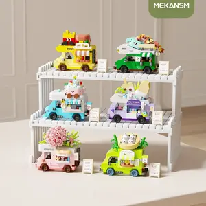 6-Piece Travel Food RV Micro Part (397-456 Pieces), Educational Assembly Building Blocks Set Desktop Toy, building block sets, Holiday Gift