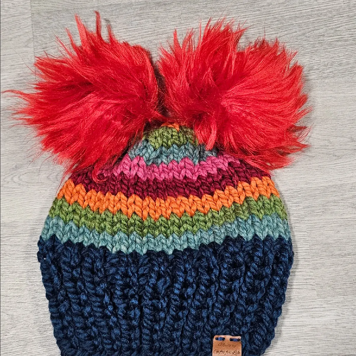 Chucky Hat - Adult Size - Winter, Striped, Halloween