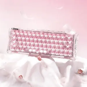 GravaStar Mercury V60 Crystal Rose Magnetic Gaming Keyboard, Pink & Creamy,  8000Hz Polling Rate, Rapid Trigger Keyboard with Hall Effect Switches, 0.005mm Precision, Hot-Swappable, RGB, Wired for Windows/Mac - Crystal Rose
