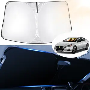 Canvcle Windshield Sun Shade for 2007-2026 Nissan Altima Accessories Sun Visor Window Shade Protector Foldable Blocks UV Rays Keep Your Car Cooler Sunshade Cover
