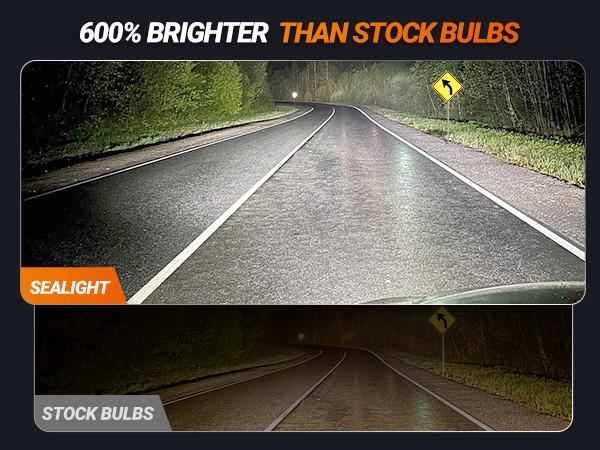 2013 Toyota RAV4 9005/HB3 60W 6500K White IP68 LED Headlight Bulbs 2PCS SEALIGHT S1-Pro