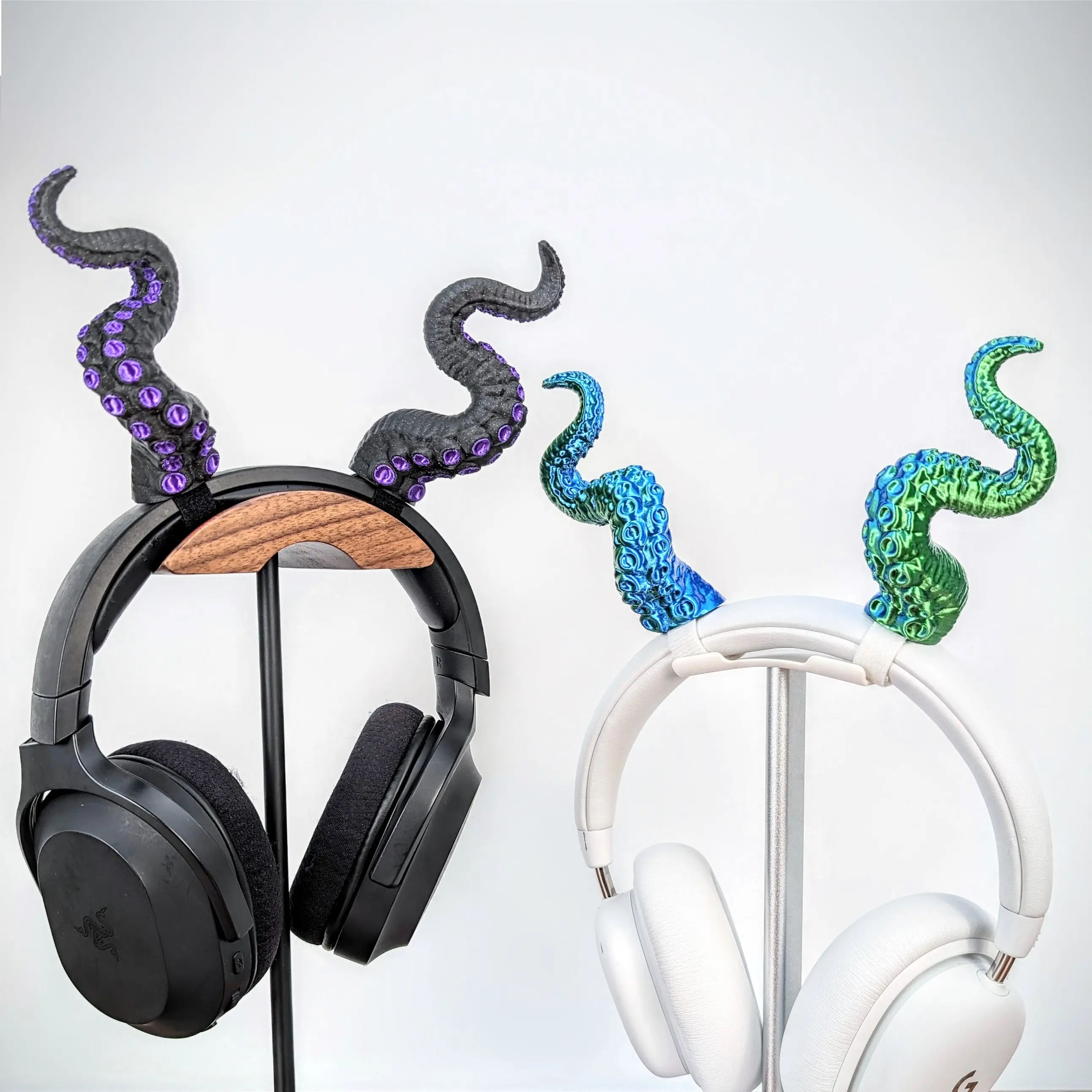 Tentacle Horns Headphone Attachments | Octopus Cosplay Headband Accessory Masks