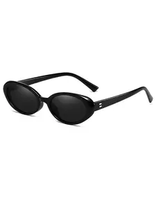 High Quality Vintage UV400 Sun Glasses Unique Style Oval Small Retro Shades Fashion Sunglasses for Women
