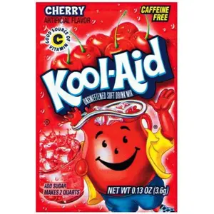 48x Kool-Aid Cherry Packets - Delicious Drink Flavoring Powder Bundle