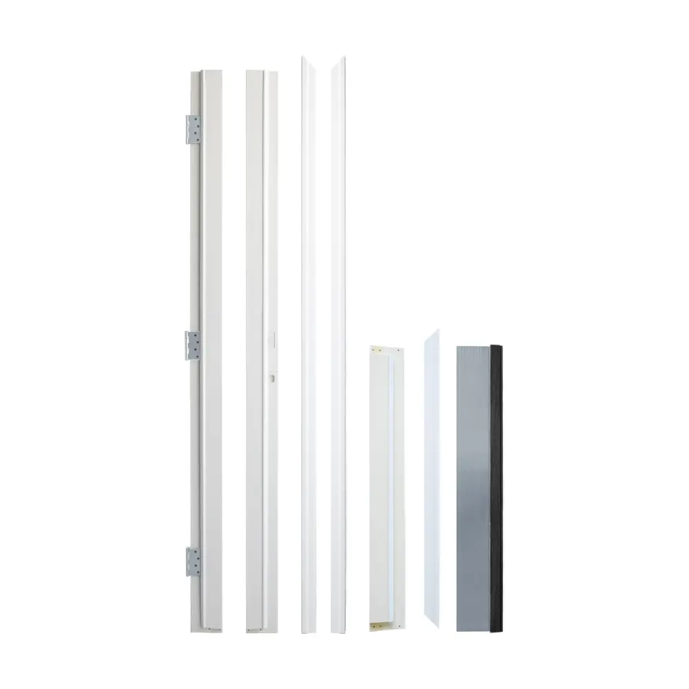 32'' x 80"Fiberglass Entry Door Frame,6-9/16 Fiberglass Door Jambs Vinyl Frame,White Right Hand Inswing Door Frame