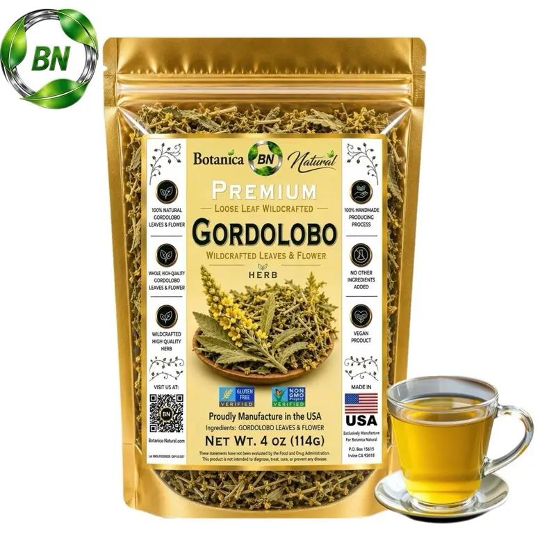 BN GORDOLOBO 4oz MEXICAN ORGANIC HERBAL TEA NATURAL BEVERAGE OF DIENTE DE LEON