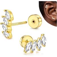 Gold-4Pcs CZ