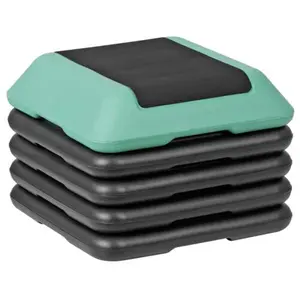 Answer E Adjustable Aerobic Step Platform Nonslip with 4 Risers Aerobic Stepper Green