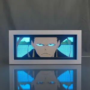 Anime Light Box My Hero Academia Shota Aizawa Kids Bedroom Nightlight LED Lamp Rechargeable Battery Remote Control 3D Papercraft Art 196x92x53mm Gift