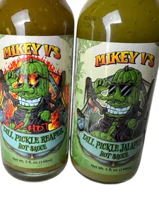 Dill Pickle Hot Sauce - Jalapeno flavor - Carolina Reaper flavor