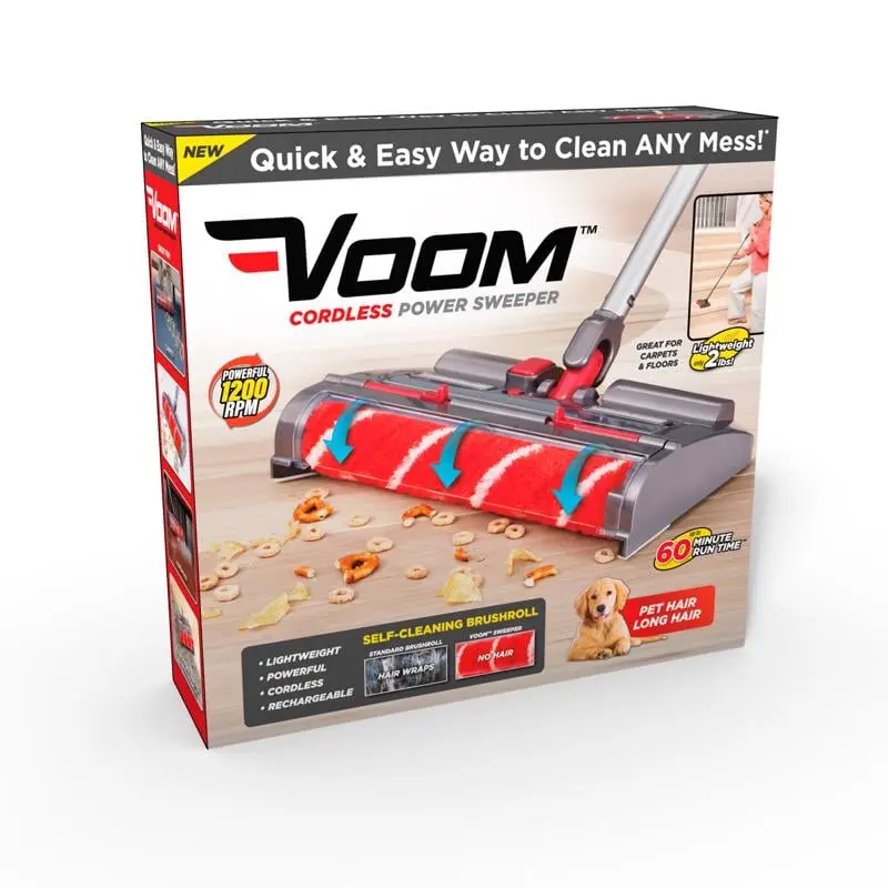 Voom Bagless Cordless No-Filter Rechargeable Sweeper, Ideal for Masonry & Tiling Cleaning Tasks (Masonry & Tiling Hand Tool)