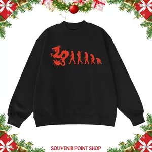 Dean Blunt Zushi Dragon Human Monkey Evolution Hip Hop Merch T-Shirt, Pullover Hoodie, Crewneck Sweatshirt. Unisex Graphic Print, Comfortable Cotton Blend, Cozy Streetwear Style. Ideal Gift for Men & Women Rap Fans!