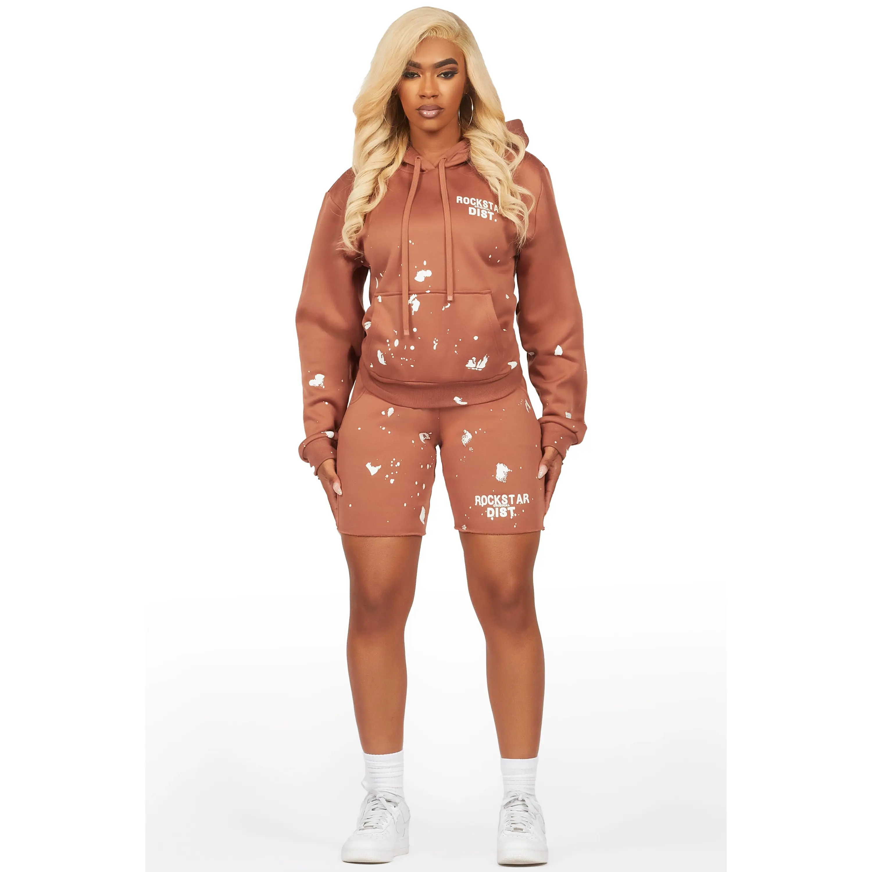 Just Between Us Mocha Short Set