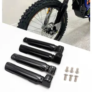 Motorcycle Front Shock Carbon Fiber Guard Front Fork Protection Cover Suitable for Sur Ron Light Bee X/S Electric Pit Bike Motorcycle Parts