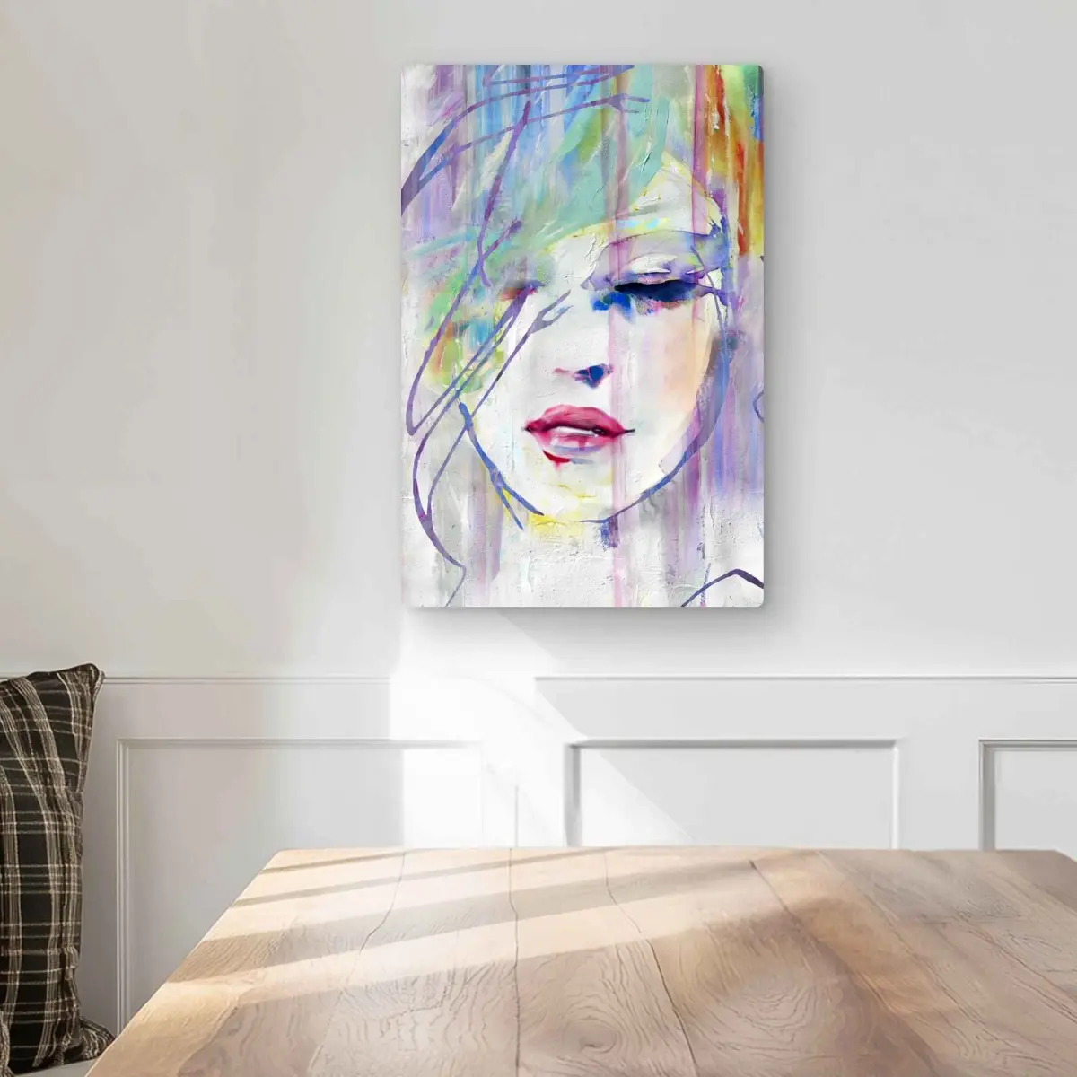 Begin Home Decor C1MP12182NKFBQ 12 x 18 in. Abstract Beauty Wall Art - Illustrative Neo Mint Metal Print