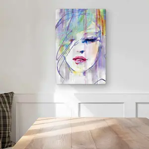 Begin Home Decor C1MP12182NKFBQ 12 x 18 in. Abstract Beauty Wall Art - Illustrative Neo Mint Metal Print