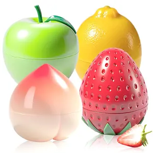 Hand Cream Gift Set 4-Pack for Women, Hand Lotion for Dry Hands, Travel Size Moisturizer, Birthday, Bridal Shower & Everyday Gift Ideas,   (Strawberry, Pear, Lemon, Peach)