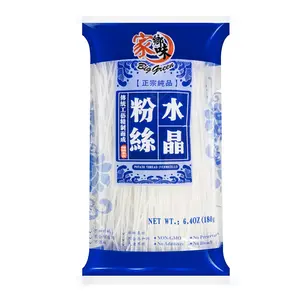 BIG GREEN Potato Starch Noodles 180g - Authentic Chinese Glass Noodles for Hot Pot & Cold Salads, Fine Vermicelli