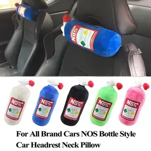 Nos Car Neck Pillow - Car Headrest Neck Pillow for All Brand Cars with Colorful Bottle Design