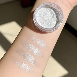 High Gloss Diamond Glitter Powder Eyeshadow, Cosmetic Grade Rainbow Polarized Makeup, Daily Party Beauty, Single Item, Send An Applicator