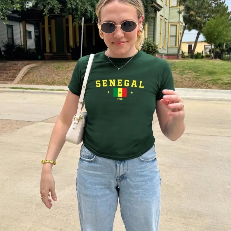 Senegal Baby Tee  Y2k Clothing,Vintage, Streetwear