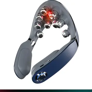 Mid-Year Mega Sale: SKG Foldable Neck Massager with Heat, Cordless Deep Tissue Vibration Massager for Pain Relief, Portable 9D Electric Shiatsu Neck Massager Relaxer Women Men Gift Use at Home Office Car, G7PRO-FOLD