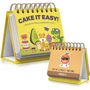 Punny Motivational Desk Calendar 2026 - Daily Perpetual Calendar, 4.9" x 4", Inspirational Desk Accessories, Cute Decor for  and Office, Nice Gifts Choice