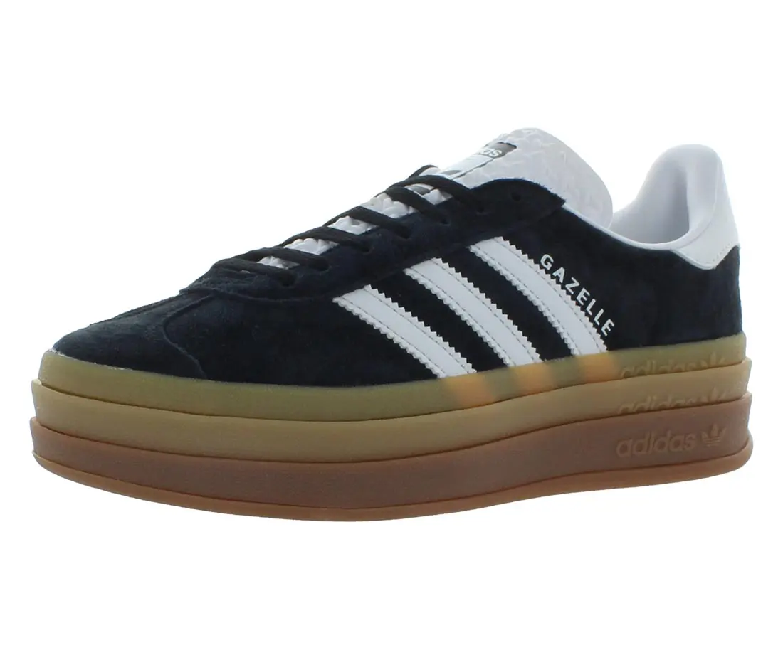 Adidas Gazelle Bold Women's Suede Sneaker with Platform Sole, Classic Athletic Trainer and Sports Shoes Footwear, Casual
