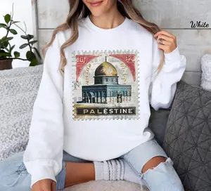 Palestine Sweatshirt, Stamp Sweatshirt, Protest Shirt, Free Palestine Sweater, Middle Eastern Sweatshirt, Mosque Shirt, Human Rights Sweater