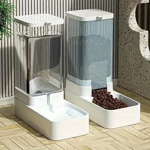 1/2 pieces of automatic water dispensers and feeders for cats and dogs, pet water dispensers, automatic feeders suitable for dogs, hamsters, rabbits, etc. Non-electric water dispensers
