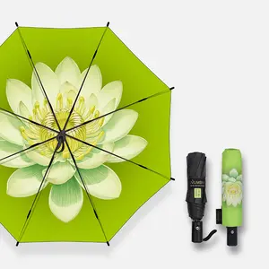 One-Handed Auto Open Close Umbrella: Windproof, Waterproof, Foldable – Perfect for Rainy Days & Daily Commute