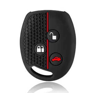 Silicone Remote Key Cover For Ford Fiesta Mk7 Mk5 Mk6 Mondeo Focus 2 Mk2 Transit Ka Fusion C-MAX S-MAX Accessories Car Key Case