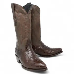 Brown J-Toe Western Cowboyt Boots  