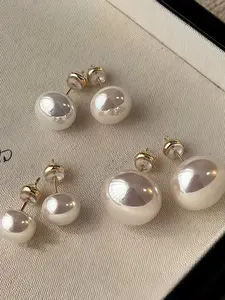 Set of 6 Pearl Earrings for Women, High-Quality Jewelry for Daily Wear & Weddings, Perfect Gift Idea, Trendy New Design