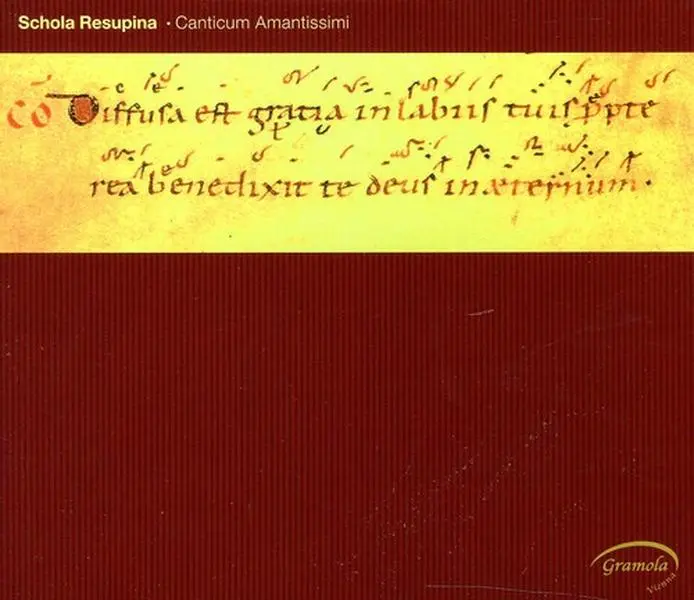 Schola Resupina - Canticum Amantissimi  [COMPACT DISC - CD] Jewel Case Packaging