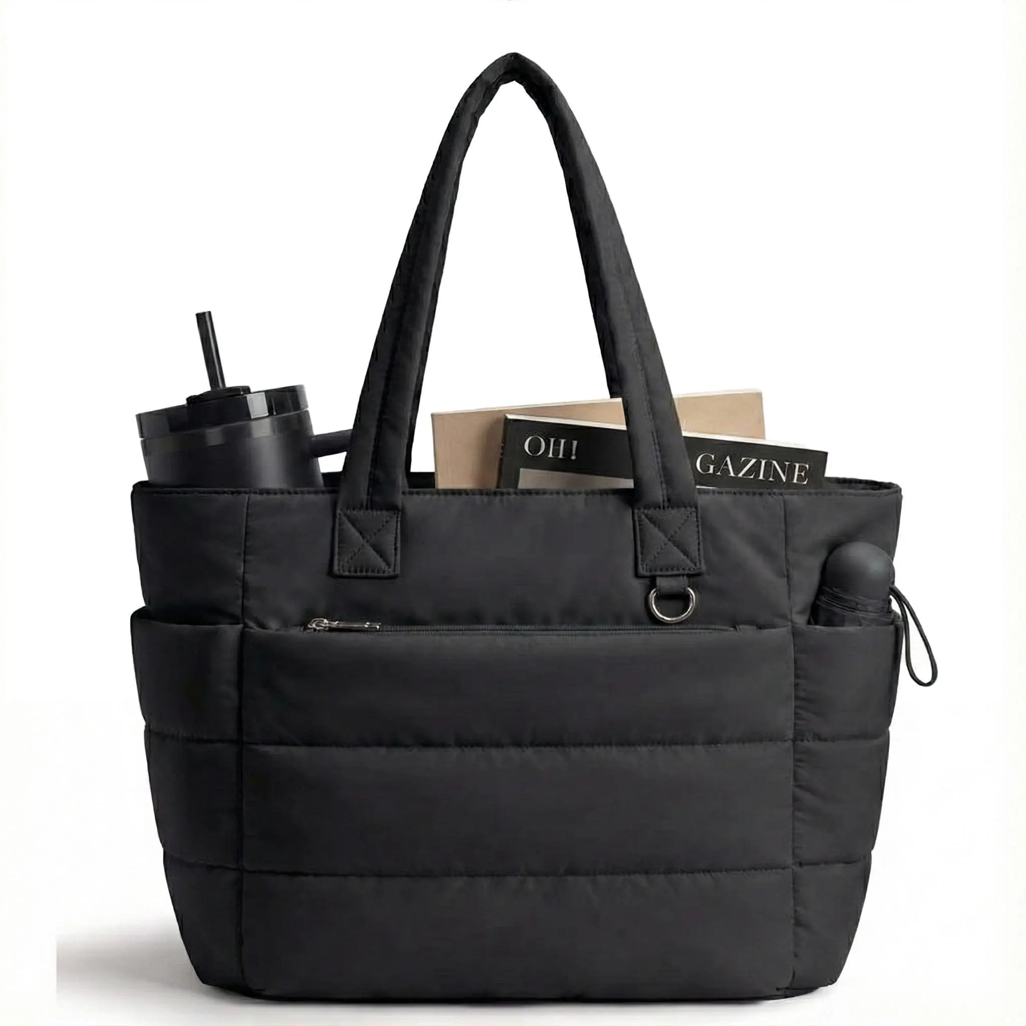 Five Season Home 20L Puffy Quilted Tote Bag for Women  display picture 2