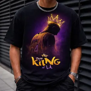 Kobe Bryant Tribute Comfort Colors And Gildan, Black Mamba Memorial Lakers Legend King Of LA, Unisex, Comfortable, Shirt, Gift For Her Him, Soft, Relaxed Fit