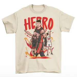 Tyler Herro Cartoon Style Miami Basketball T-Shirt