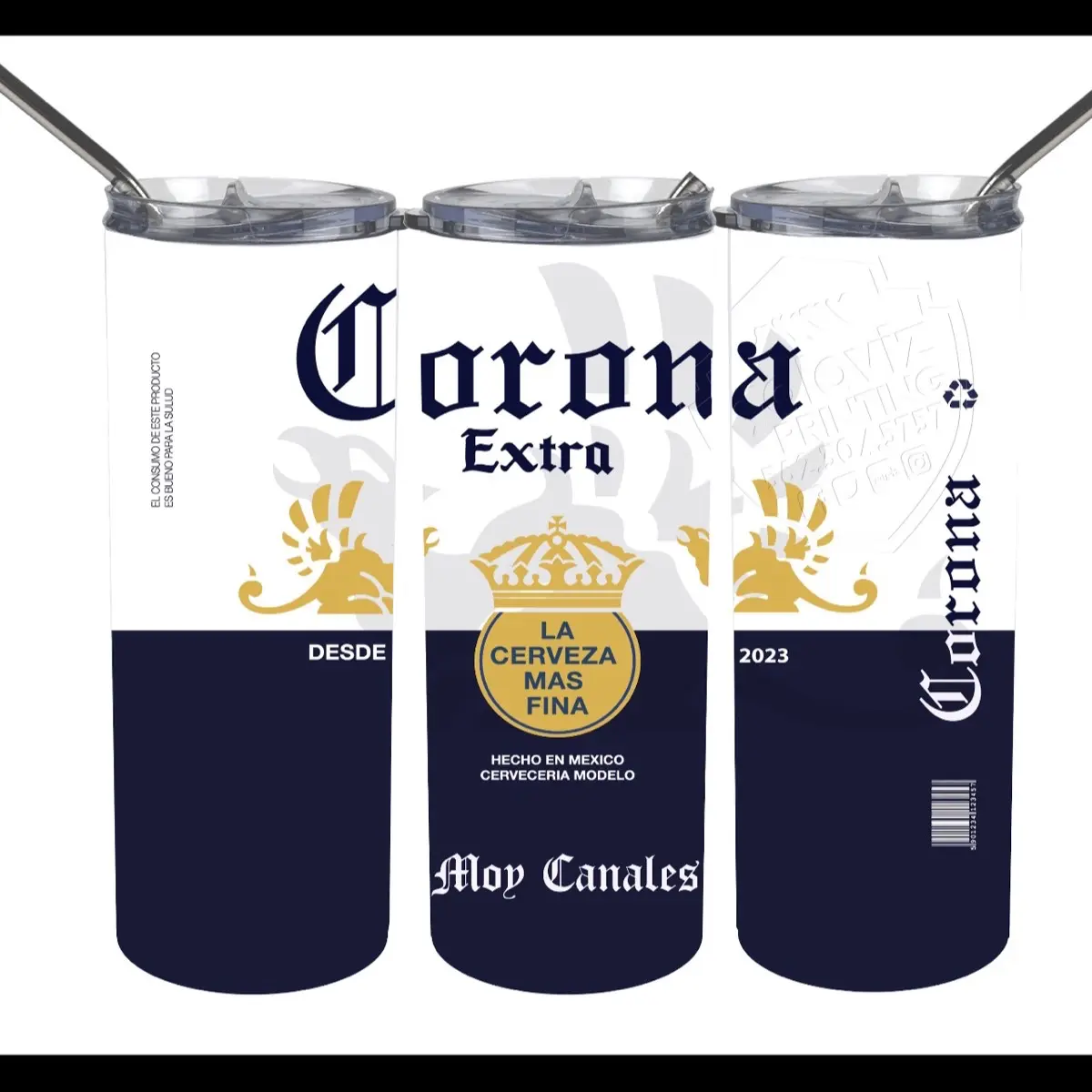 Corona tumbler 20oz Drinkware Water Bottles