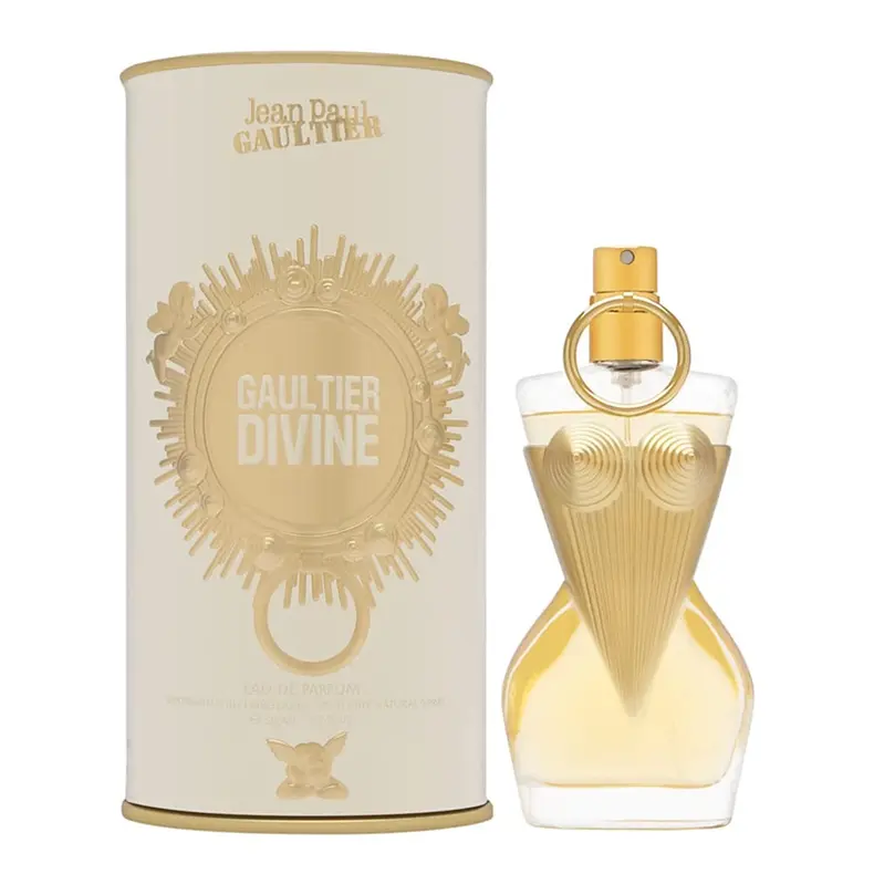 Women's Jean Paul Gaultier Divine Refillable Designer Eau de Parfum Spray - 3.4 oz, Long-Lasting Floral Fragrance with Salty Note, Fleur de Lys, Meringue