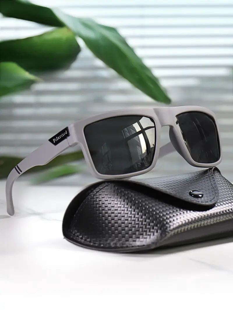 Versatile Unisex Polarized Sunglasses with Classic Square Frame and UV400 Shield Amazon.com: TSEBAN Lightweight Square Polarized Sunglasses  main image 3
