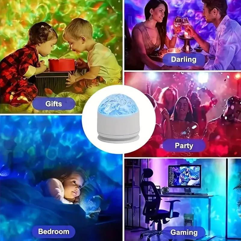 2in1 Aurora & Star Cloud Projector Lamp, Remote Control Galaxy Mood Light, USB Rechargeable Ambient Night Lamp for Bedroom, Home Decor & Relaxation nebula light projector ambient night light bedroom mood light led projector lamp