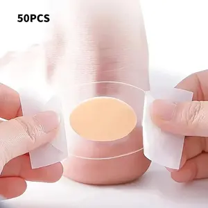 Gel Heel Protector, 50pcs Comfortable Anti-slip Heel Pad, Reusable and Washable Foot Care Solution for Women & Men