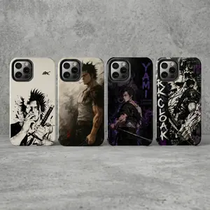 Yami Sukehiro x Black Bulls Black Clover Phone Case Waterproof Tough Protective Cover with Impact Resistance & Shock Dispersion for iPhone Smartphones