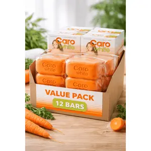 Natural Carrot Soap Bar – Smooth & Radiant Skin | Gentle Cleanser | 1, 3, 6 Pack