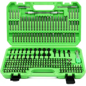 Ultimate Screwdriver Bit Set, Cr-V Impact Driver Bit Set, Includes Security Bits, Nut Driver, Ratchet Wrench and Bits Holder