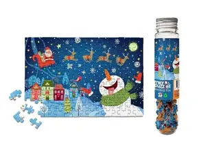 Here Comes Santa Micro Puzzle Mini Jigsaw Puzzle Stocking Stuffer