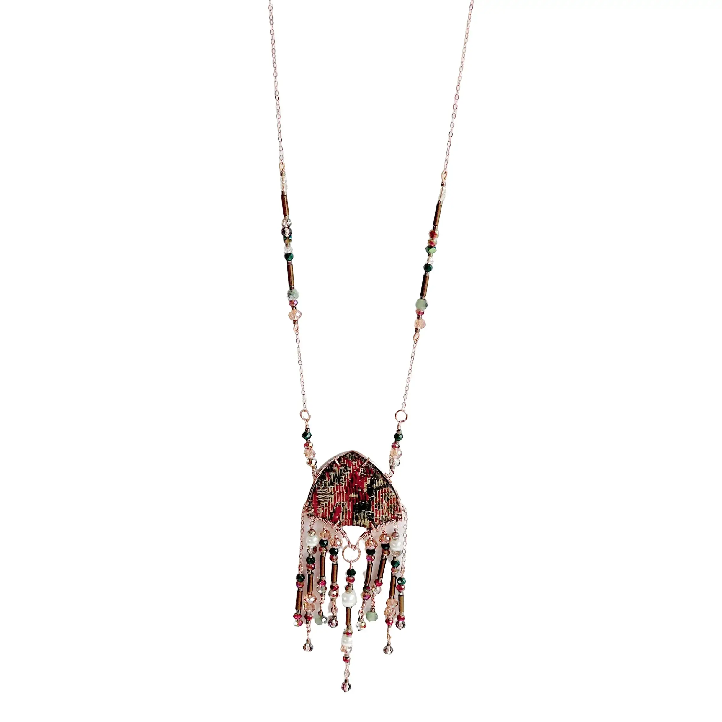 Agatha Necklace, 14K Rose Gold Fill Non-Tarnish Hypoallergenic Jewelry Handmade