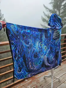 Tranquility Velvet Hooded Pashmina